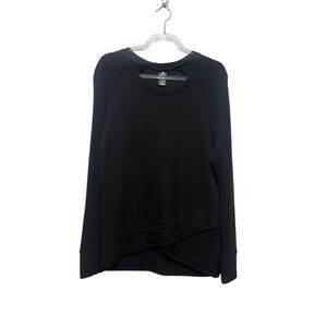 Active Life Black Lightweight Knit Pullover Top Women’s Medium Modal Blend